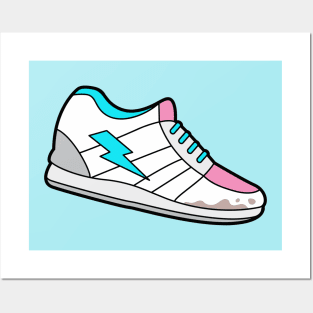 Retro Sneaker Cartoon Posters and Art